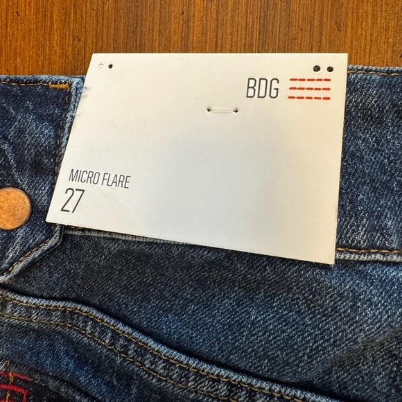 BDG Blue Flare Wide Leg Jeans Classic Style - Picture 4 of 9